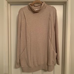 Seraphine cotton blend maternity and nursing sweatshirt